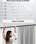 Heavy Duty Tension Shower Rod 42 To 83 Inches No Drill No Slip Adjustable With Strong Spring Pole Rust Resistant Black Curtain Rod installation