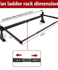 Van ladder rack dimensions with measurements for Heavy Duty Van Ladder Rack With Side Rollers And Cargo End Stops For Ford Transit Nissan Vans No Mess Plug In Mounting Tough As Nails Build Designed To Haul Your Gear Without Any Sweat.