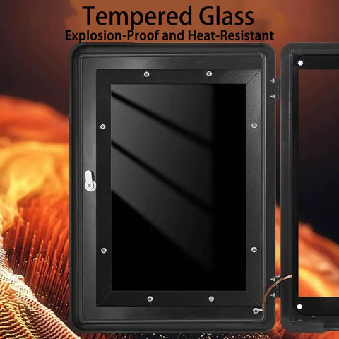 Tough Outdoor EV Charger Enclosure Box For Tesla Wall Connector with tempered glass front, IP65 waterproof, heavy-duty steel frame.