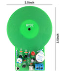 Green PCB and coil of Metal Detector Circuit Soldering Practice Kit For Electronic Metal Sensor Learning Board Ideal For STEM DIY Projects