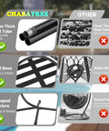 Comparison of steel tubes, base materials, and frame styles for Egg Chair With Stand For Patio And Garden.