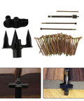 Ultimate No More Squeaks Floor Repair Kit with Joist Screws and Engineered Plastic Fixture for Quiet Home Repair