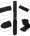 One Pair Velcro Bike Straps For Pedals, Nylon Foot Binding Straps with close-up details of material and stitching