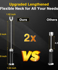 Comparison of upgraded Barbecue Grill Light with Magnetic Base and 360 Degree Gooseneck LED Outdoor Lighting, dual pack.