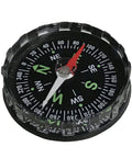 Water Resistant Hiking Compass With Lensatic Bearing Guide showing detailed dial with red needle for navigation.