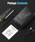 Compact EDC Flashlight With 1000 Lumens White LED UV RGB Modes, Yellow Diffuser, USB C Rechargeable, Magnetic Pocket Clip