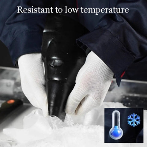 Hands holding Hella Tough Self Adhesive Butyl Seal Tape with heat reflective aluminum foil backing, demonstrating low temperature resistance.