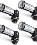 4 Pack Dusk To Dawn Outdoor Light Sensor Switches 120V Photoelectric Sensor With Swivel Mount For Conduit Lighting on white background