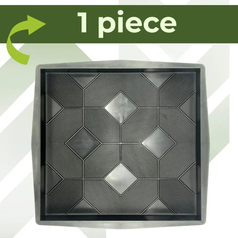 Plastic Molds For Concrete Patio Paving Slabs Chestnut Color Pathmaker Do It Yourself Paver Molds For Walkways Reusable
