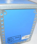 Blue and metal box labeled FI-50359 HT, possibly containing TMJL 100 Hydraulic Pump Surplus Unused Item With Packaging Wear Or Missing