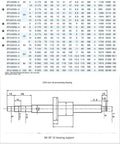 Technical drawing for Heavy Duty SFU1204 Ball Screw With 1204 Single Ball Nut, dimension details for CNC applications.