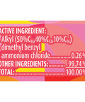 Mango Scent Disinfecting Wipes ingredients label showing active and other ingredients