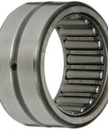 Heavy Duty HJ Needle Roller Bearing 1 1/2 Inch Bore With 2 1/16 Outer Diameter And One Inch Width showing solid steel cage and oil hole.