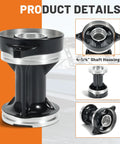 Outboard Shaft Bearing Carrier For Mercury Mariner 30 To 125HP Two And Four Stroke Engines Fits Bigfoot 50 70HP 4 1/4 Inch Bullet Propeller Shaft Housing Replacement 8M0168901 Without Sealing Ring, black aluminum