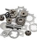 ARRMA Universal Differential Gear W218 Metal Upgrade For Kraton V5 1 By 8 BigRock Mojave EXB 1 By 7 RC Cars Gearset Beefed Up With Heavy Duty CNC Machined Teeth For Smooth Torque Transfer And Rugged Off Road Power, metal RC diff gears and washers