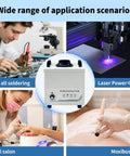 Powerful Solder Fume Extractor With Beast Mode Suction captures particles for various applications like soldering and nail salons.
