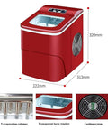 Portable Countertop Ice Maker Machine That Makes Fresh Cubes Real Quick Without Any Hassle Featuring Self Cleaning System and Spacious Bin.