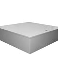 NEMA 1 Hinged Door Wall Mount Enclosure, Steel, Medium, 36 By 30 By Eight And Five Eighths Inches, Less Panel, ANSI 61 Gray