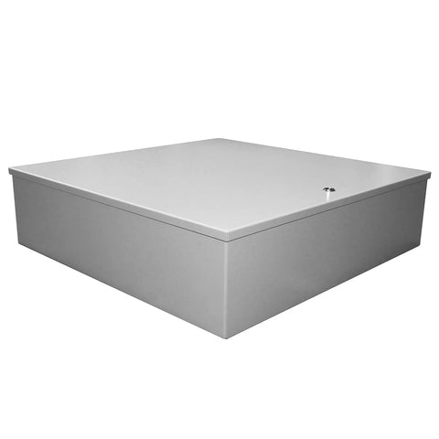NEMA 1 Hinged Door Wall Mount Enclosure, Steel, Medium, 36 By 30 By Eight And Five Eighths Inches, Less Panel, ANSI 61 Gray