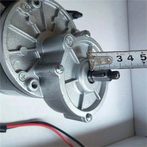 350W Gear Driven Brush Motor For 24V And 36V Systems Beefy Torque DC Permanent Magnet Brushed Motor For DIY Robots Electric Scooters RC Cars And Hobby Projects with tape measure