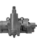 Buttery Smooth Power Steering Gear Box Assembly For 1999 2006 Chevy Silverado 1500 Gmc Sierra 1500 With Freshly Sealed O Rings visible from the front.