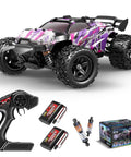 Pink Remote Control Car For Girls 1 To 18 Scale Super Fast 4WD Off Road RC Truck Reaches Forty Kilometers Per Hour With LED Lights