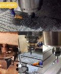 AYCHOLIZ 5-piece 1/32 in solid carbide square end mills set for CNC milling; tungsten steel