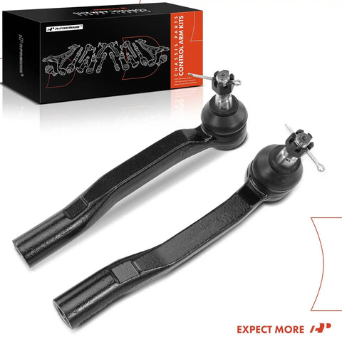 Front Outer Tie Rod End For Toyota Sienna 2011 2019 Replacement To Fix Loose Shaky Steering Fits Front Outer Left And Right Side Easy Install OEM Quality Suspension Steering Linkage, pair shown