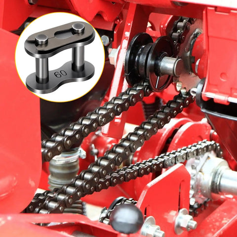 Shop Quality Industrial Number 60 Roller Chain Connecting Links With Master Connector Hardware Built Like A Tank Carbon Steel for farm gear and bikes