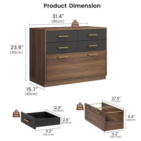 Fly Setup L Shaped Electric Standing Desk With Drawers And USB Charging Ports Dead Quiet Programmable Memory Height Adjustable Executive Workstation Built Tough dimensions infographic with drawers and measurements
