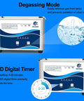 Clean As A Whistle And Built Different For Gritty Grime 40 Khz Ultrasonic Cleaner with degassing and LED digital timer features.