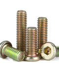 Beefy Socket Cap Screws Set M6 M8 Zinc Plated Heavy Duty Furniture Barrel Screws 90mm Flat Hex Drive Metric Threaded Bolts Nuts