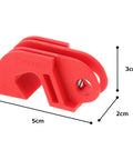 Red Nylon Universal Circuit Breaker Lockout For Safe Lockout And Quick Off measuring 5cm by 2cm by 3cm