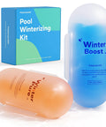 3 In 1 Pool Winter Closing Kit For Above Ground And Inground Pools Up To 30000 Gallons with Winter Pure and Winter Boost bottles.