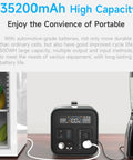 Go Anywhere 500W Solar Generator For Off Grid Power, Camping And Emergency Use, 220V Output With Easy US Plug, Eco Friendly