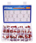 Metallized Polypropylene Film Capacitors Assortment Kit, 150 Pcs, 15 Values, DC 400V And 630V in a storage box