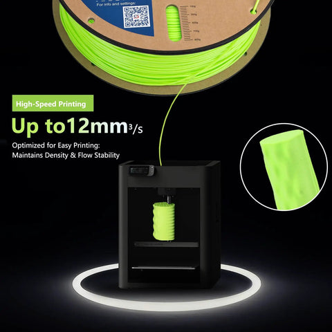 Premium Active Foaming TPU 3D Printer Filament In Bright Green With A One Kilogram Spool Delivers Adjustable Hardness From Tough As Nails To Super Soft For Flexi Parts That Ride Smooth And Stay Way Lighter