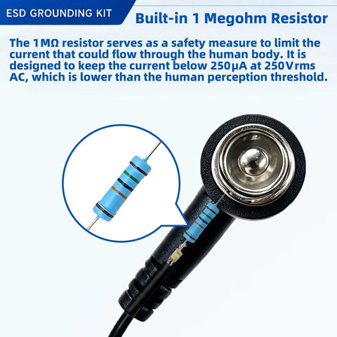 Close-up of Pro Grade Large Anti Static Mat With Grounding Accessories ESD Safe Heat Resistant Silicone Soldering Mat Electrical Resistance Detail