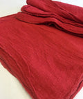 Case Of 1000 Red Industrial Shop Rags 14x14 Inches Grade B Cleaning Towels, Heavy Duty Auto Shop Cloths for Garage