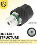 Close-up of component from 16 Piece Auto AC Valve Core Kit With R134A Cores And Seal Caps, Universal AC Service Port Repair Kit