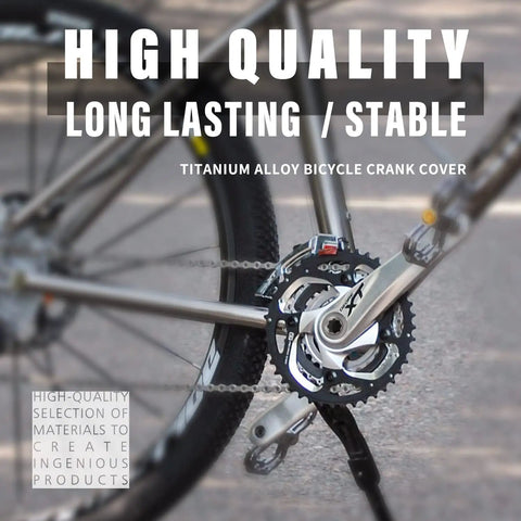 Badass Titanium Crank Cover M20 Screw Cap For Road Bicycle And Mountain Bike Crank Arm Bolt with acrylic chainring mount