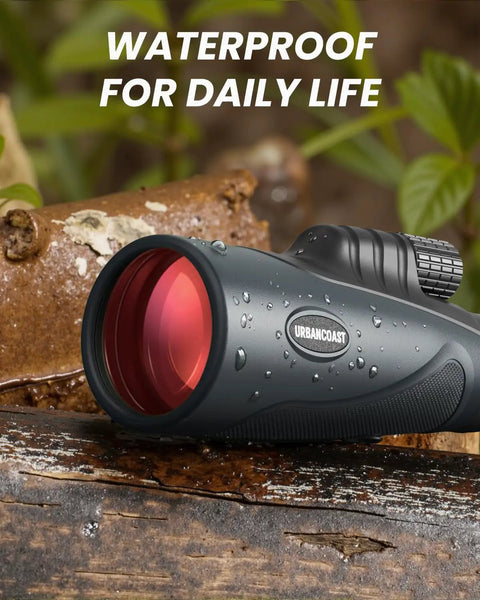 15x54 Monocular Telescope For Adults High Powered Waterproof With BAK4 Prism FMC Lens on wet log