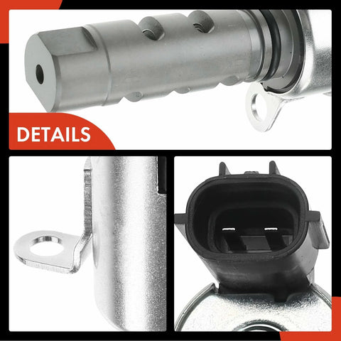 Close-up of VVT Solenoid For Lexus And Toyota Cars Fits Camry Avalon Highlander RAV4 Sienna displaying connector and housing details.