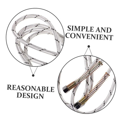 Heavy Duty Medium Pressure Steam Hose For Irons 3 Meter High Temp PVC Tubing Flexible Steam Iron Supply Line With Connectors