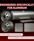 Aluminum Polishing Kit With Dual Buffing Wheels Polishing Compounds Right Angle Grinder Safety Flange shine on cylinders and wheels