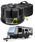 Heavy Duty Trailer Jack Block For RV Leveling Universal Blocks For Travel Trailers And Any Jack 20,000 Lb Capacity With Bag