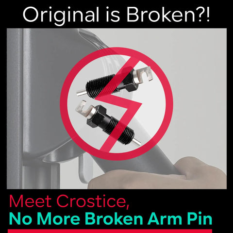 Get Your Setup Sorted Fast With This Heavy Duty Locking Arm Pin Compatible With Tonal Home Gym Machines Fixing Stuck Arms Smooth Height Tweaks Solid Grip Zero Hassle, showing broken pin image.