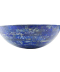 Top Notch 24 Inch Lapis Lazuli Stone Vessel Sink For Home Kitchen And Bar Vanity Sleek Decorative Countertop Washbasin side view.