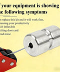 Aluminum Rollers For Lift Utility Trailer Tailgate Lift Assist 6061 T6 Aluminum Universal Fit 4 Pack Durable Rust Resistant Great For Heavy Duty Trailer Doors GMNR925A shown installed on lift mechanism
