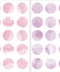 Pink Watercolor Dots Wall Art Kit Peel And Stick Repositionable Decor Set With 59 Pieces On Four Sheets Safe On Walls